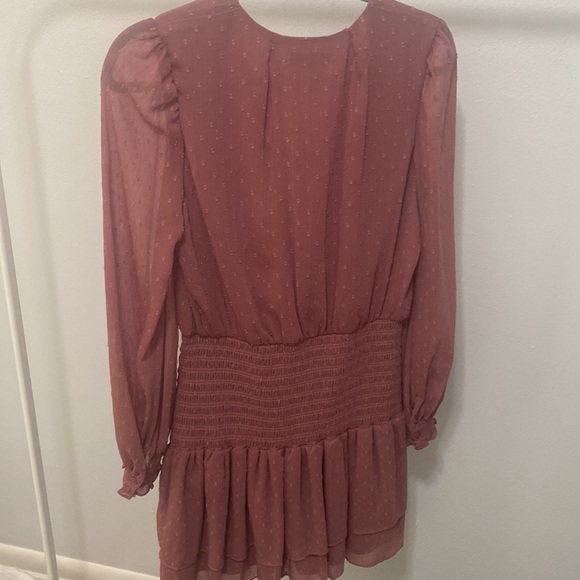 Aqua Size M Smocked Waist Dress - Picture 4 of 5